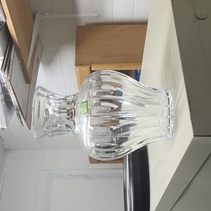 Marquis by Waterford Sheridan Vertical Cuts 8" Crystal Flower Vase